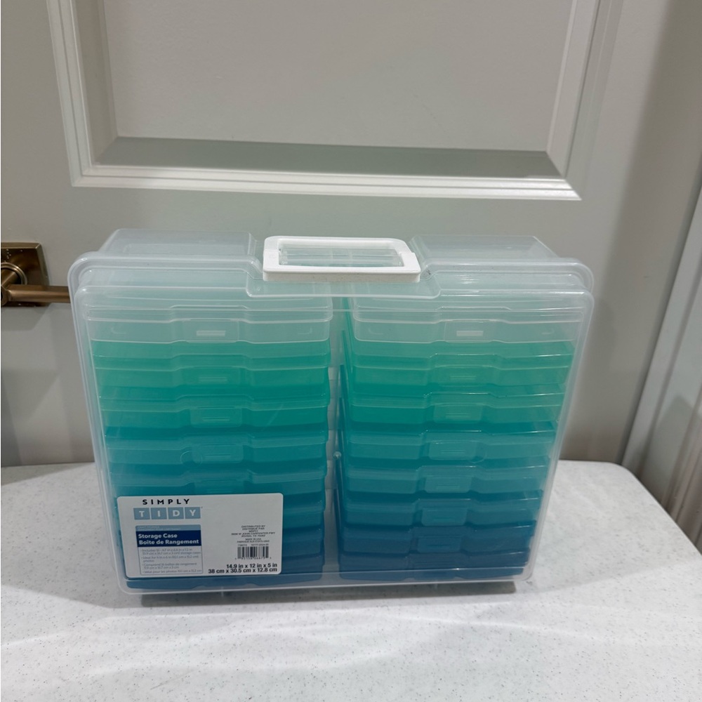 NEW Simply Tidy Ombré Photo & Craft Keeper ~ Storage Case - Picture 3 of 10